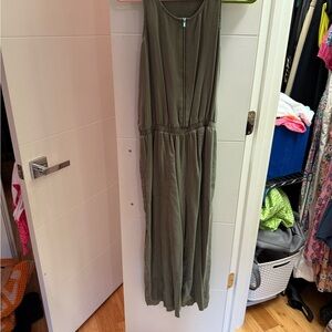 GAP Green Utility Cropped Romper